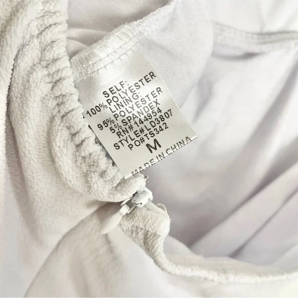 ASOS DESIGN tie back cross front split maxi beach dress in white size medium - Picture 10 of 11